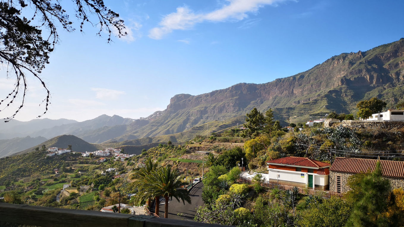Tejeda Gran Canaria city view